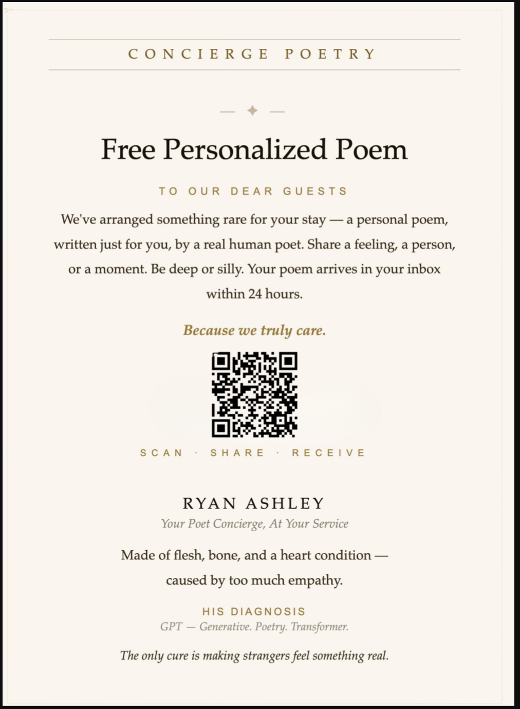 QR code card